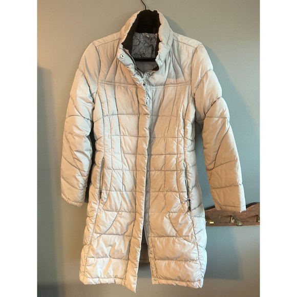 Calvin Klein Womens Performance Quilted Padded Jacket Long Sleeve Size S Gray - Picture 1 of 6